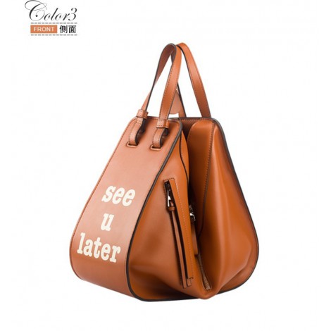 Eldora Genuine Leather Tote Bag Brown 76443