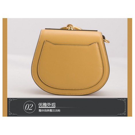 Eldora Genuine Leather Shoulder Bag Yellow 76445