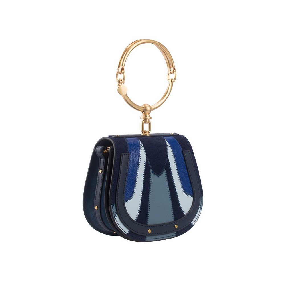 Eldora Genuine Leather Shoulder Bag Blue 76445