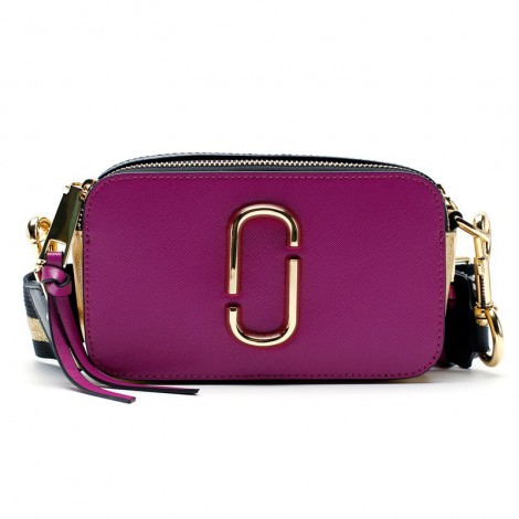 Eldora Genuine Leather Shoulder Bag with Decoration Pattern Purple 76448