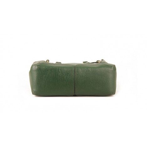 Rosaire « Royston » Satchel Bag Made of Genuine Cowhide Leather in Green Color / 75308