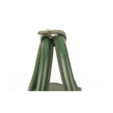 Rosaire « Royston » Satchel Bag Made of Genuine Cowhide Leather in Green Color / 75308