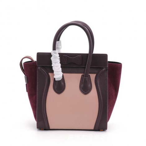 Eldora Christie Women's Leather Top Handle Bag in Red Wine Color 75309