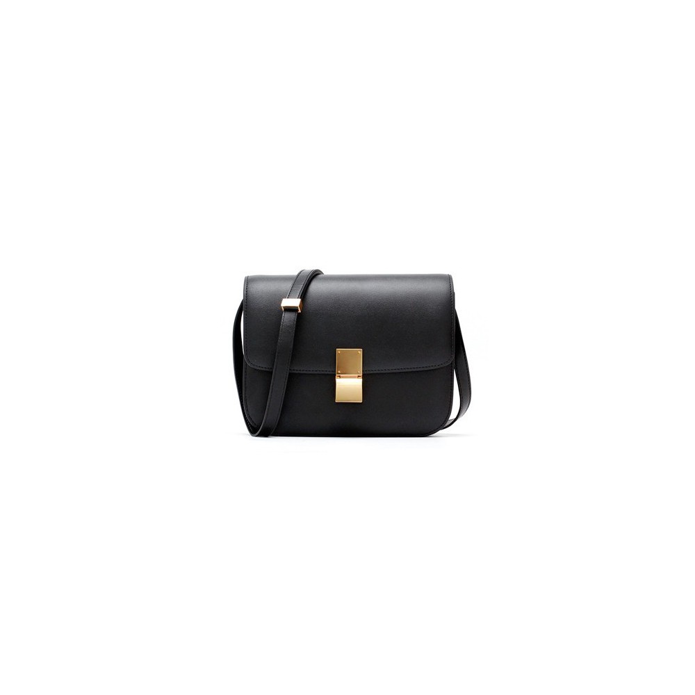 Rosaire « Lorie » Flap Bag Cow Leather Black 77103