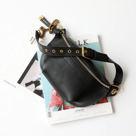 Camelia Crossbody Bag synthetic leather Celebrity Bag Black 77107