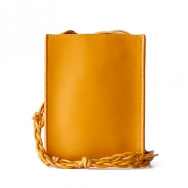 Eldora Genuine Cow Leather Crossbody Bag Yellow 77108