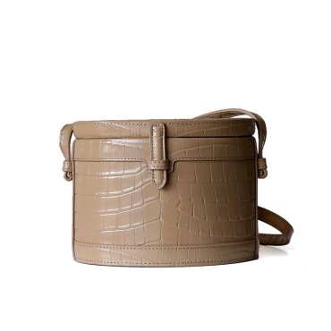 Camelia Shoulder Bag synthetic leather Celebrity Bag Khaki 77109