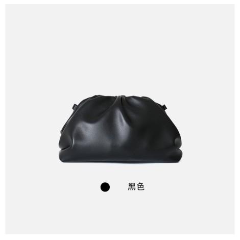 Eldora Genuine Cow Leather Clutch Bag Black 77117