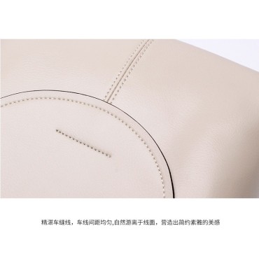 Eldora Genuine Cow Leather Backpack Bag  Apricot 77124