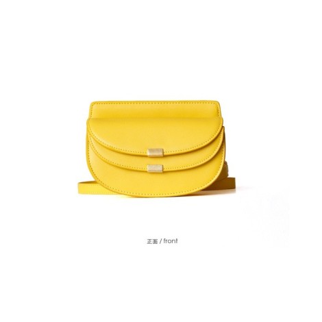  Eldora Genuine Cow Leather Shoulder Bag  Yellow 77125