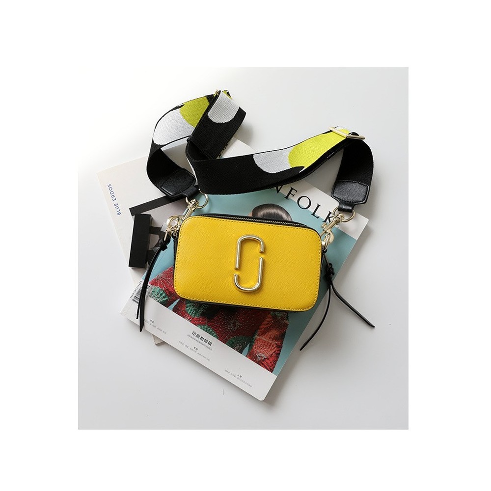 Eldora Genuine Cow Leather Shoulder Bag Yellow 77136