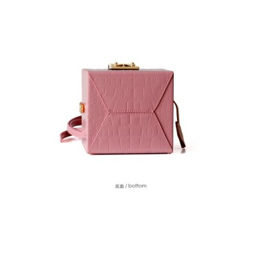 Eldora Genuine Cow Leather Shoulder Bag Pink 77142
