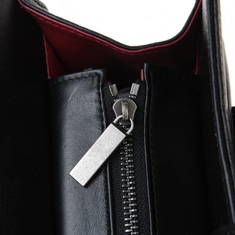 Amandine Genuine Leather Tote Bag Black 75236