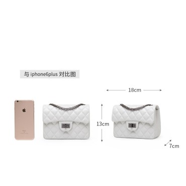 Eldora Genuine lambskin Leather Shoulder Bag White 77184