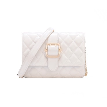 Eldora Genuine lambskin Leather Shoulder Bag White  77185