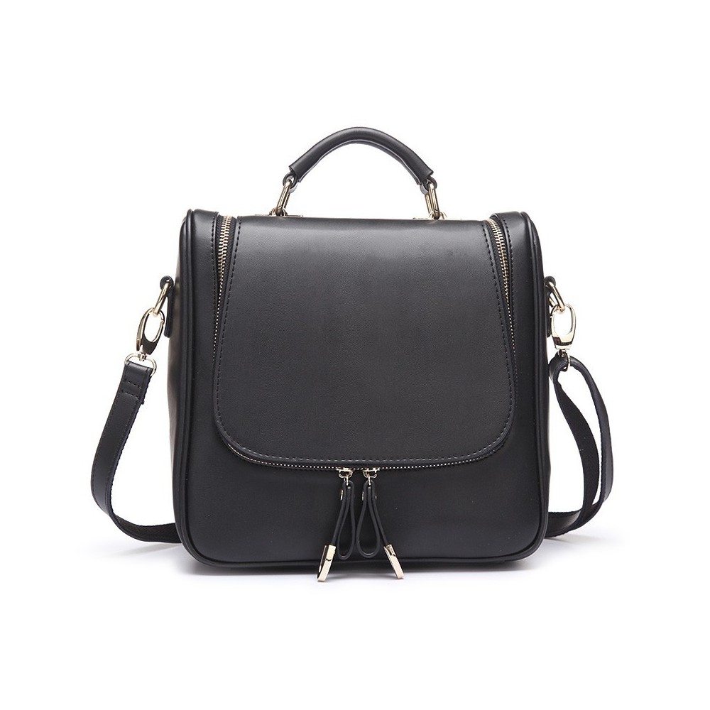 Solange Genuine Leather Backpack Bag Black 75118 Solange Genuine Leather Backpack Bag Black 75118