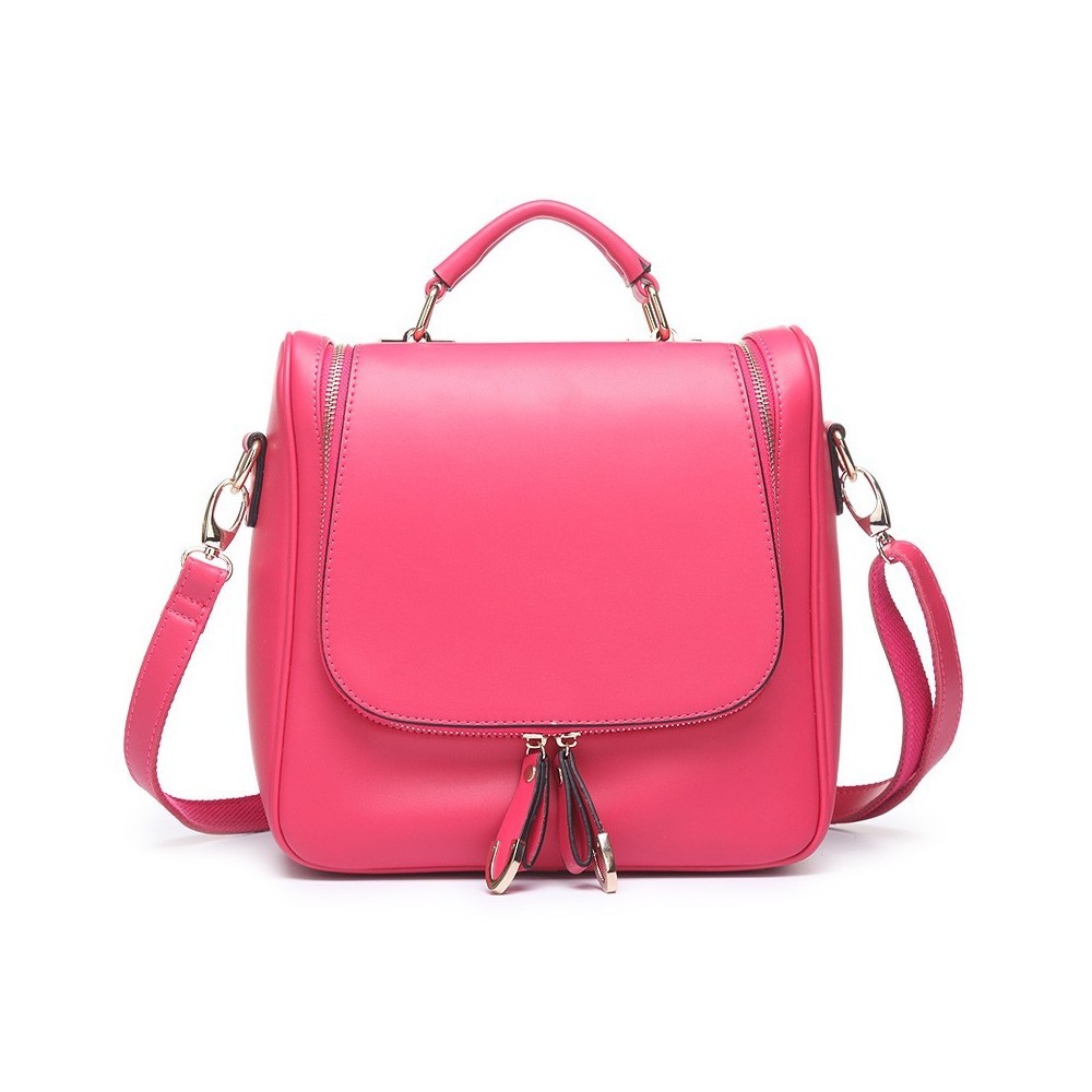 Solange Genuine Leather Backpack Bag Magenta 75118