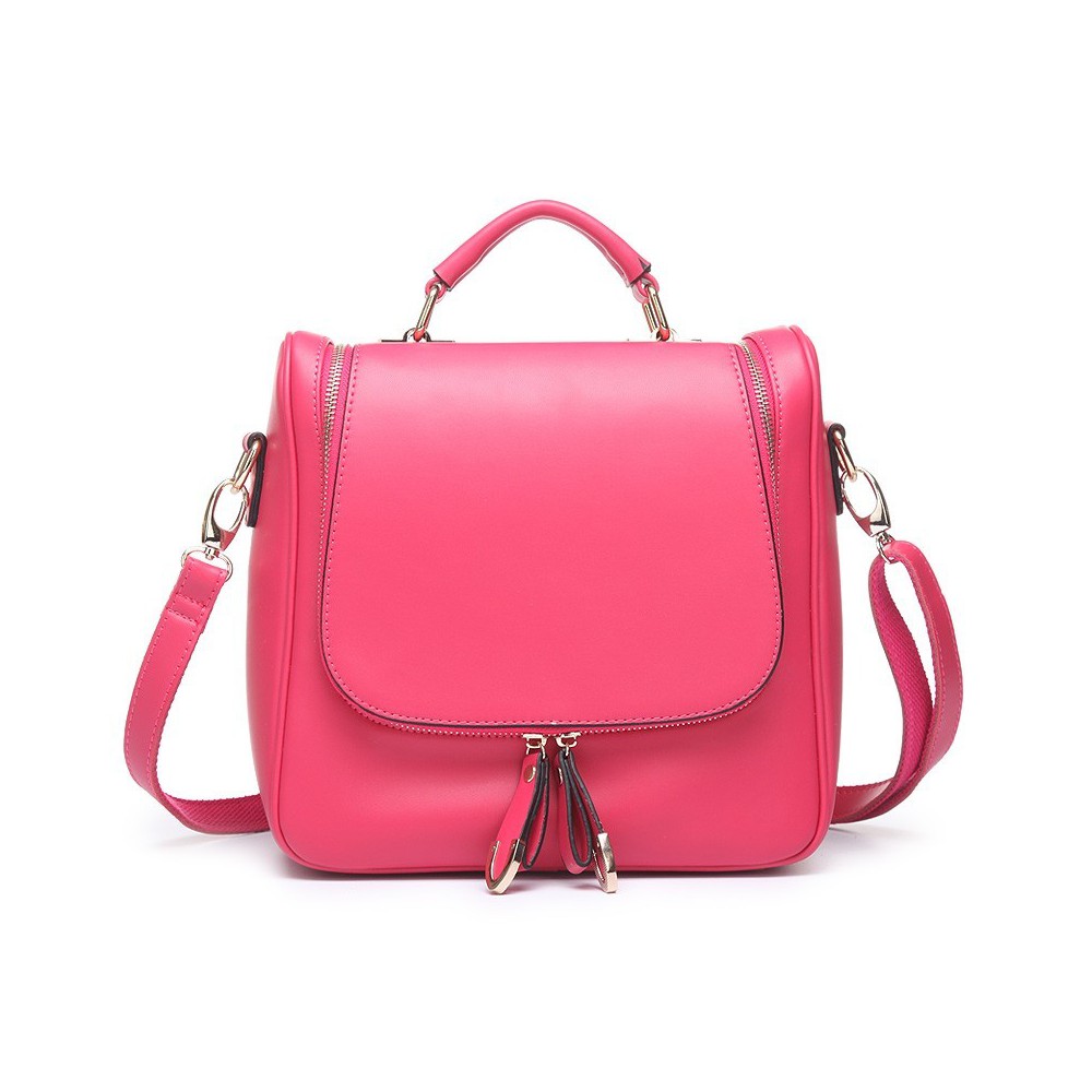 Solange Genuine Leather Backpack Bag Magenta 75118 Solange Genuine Leather Backpack Bag Magenta 75118