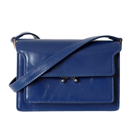 Eldora Genuine Leather Shoulder Bag Blue 77261