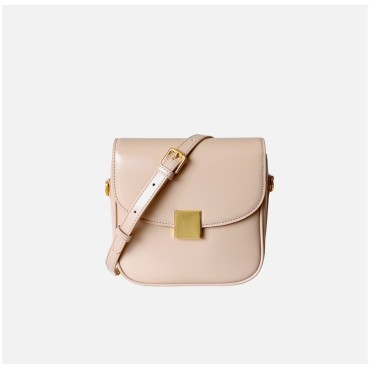 Eldora Genuine Leather Shoulder Bag Pink 77265