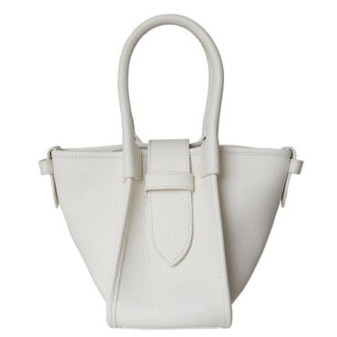 Eldora Genuine Leather Top handle bag White 77269