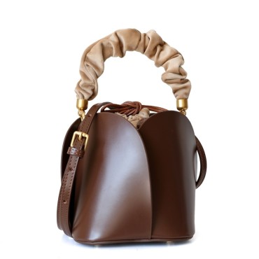 Eldora Genuine Leather Top handle Brown 77273