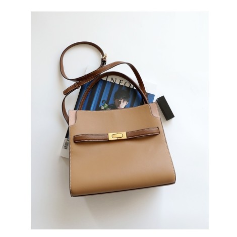 Eldora Genuine Leather Shoulder Bag Khaki 77276