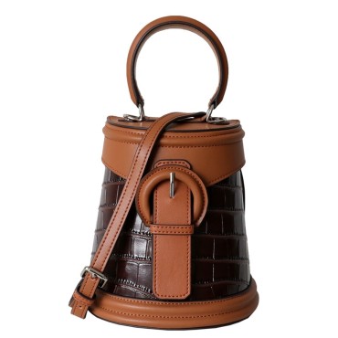 Eldora Genuine Leather Top handle bag Brown 77279