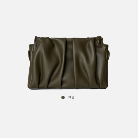 Eldora Genuine Leather Top handle bag Dark Green 77283