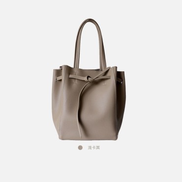 Eldora Genuine Leather Shoulder Bag Khaki 77289