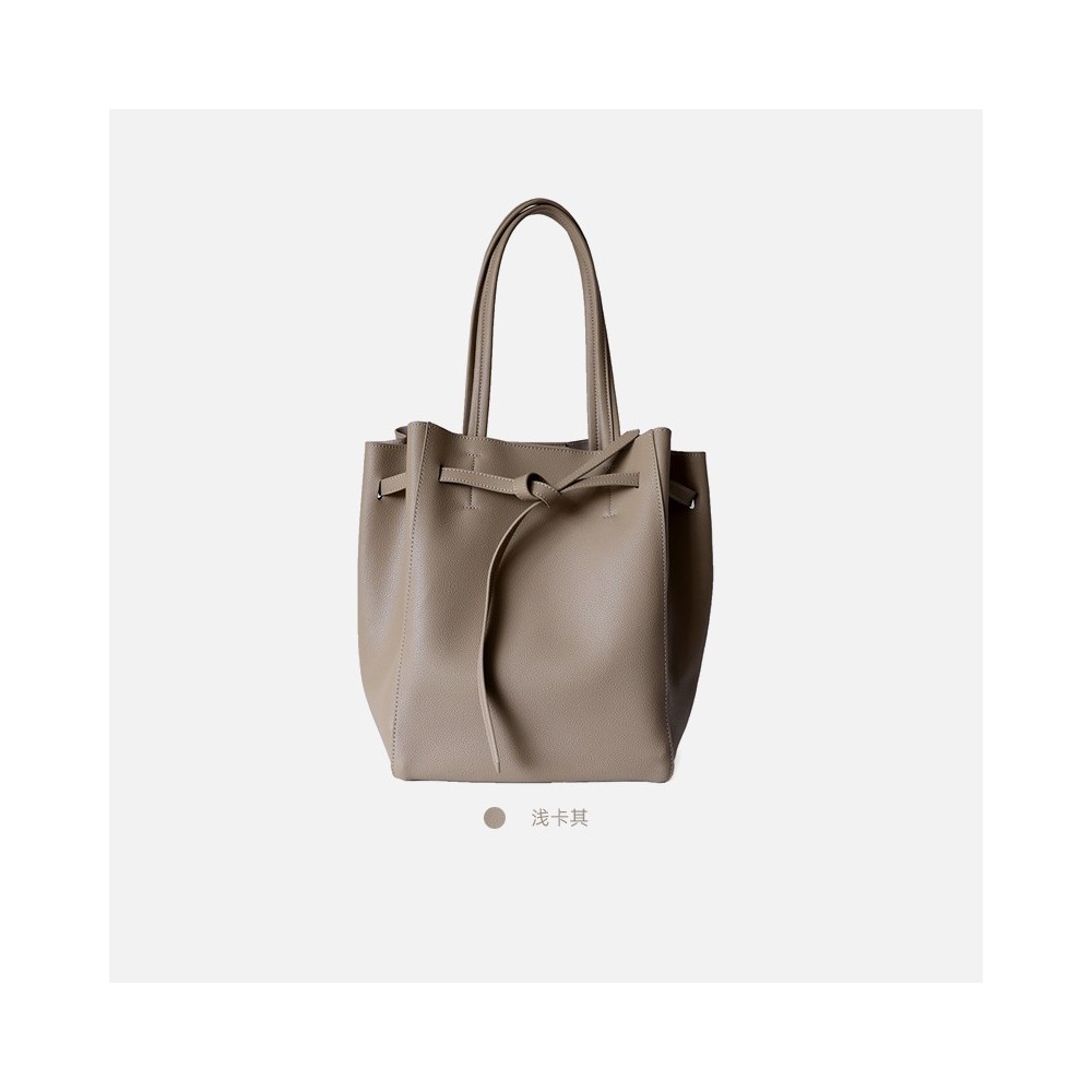 Eldora Genuine Leather Shoulder Bag Khaki 77289