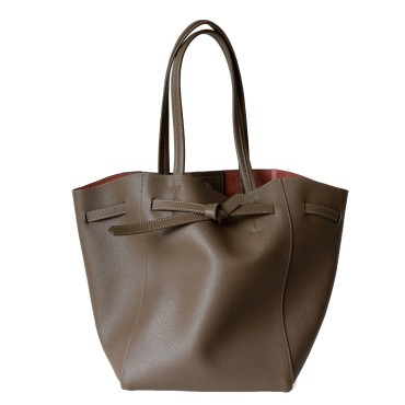 Eldora Genuine Leather Shoulder Bag Dark Khaki 77289