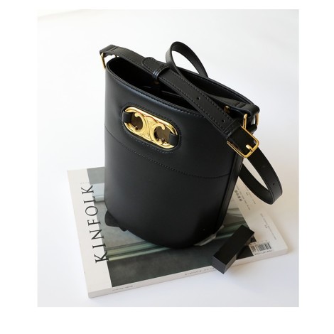 Eldora Genuine Leather Tote Bag Black 77293