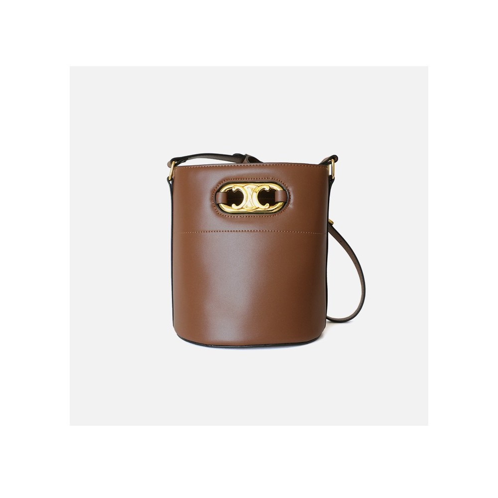 Eldora Genuine Leather Tote Bag Brown 77293