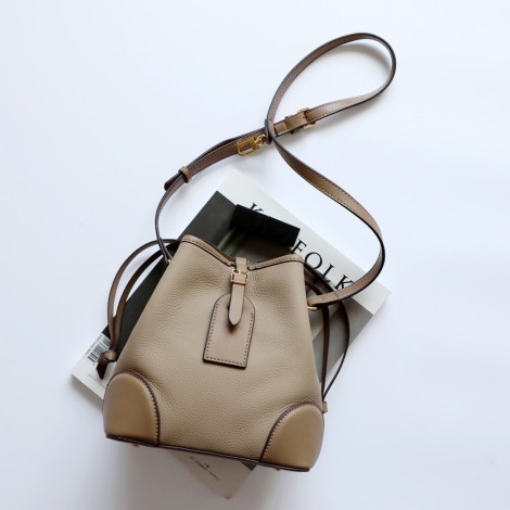 Eldora Genuine Leather Shoulder Bag Brown 77298