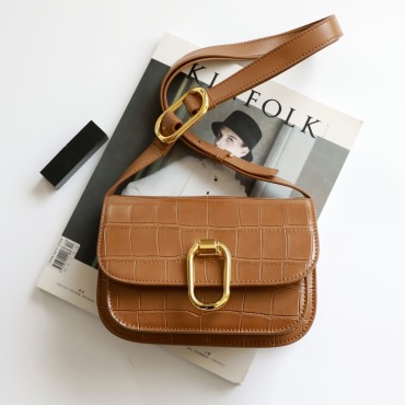 Eldora Genuine Leather Shoulder Bag Brown 77299