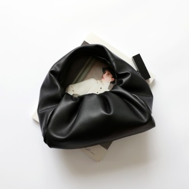 Eldora Genuine Leather Top handle  Bag Black 77305