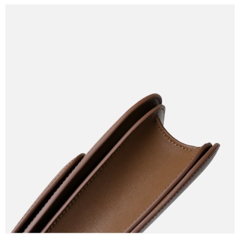 Eldora Genuine Leather Shoulder Bag Brown 77306