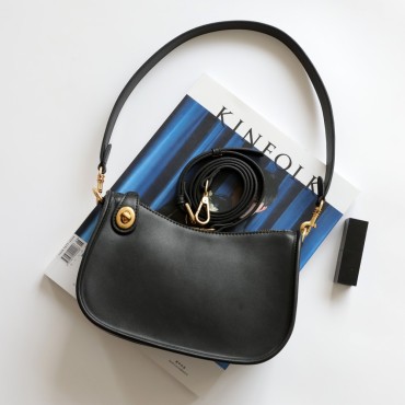 Eldora Genuine Leather Shoulder Bag Blue 77306