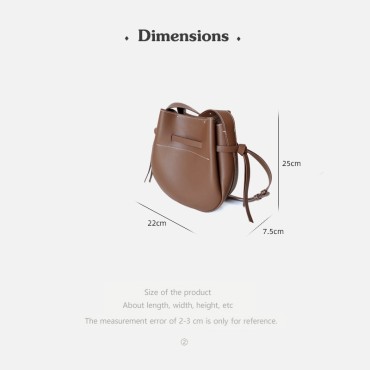 Eldora Genuine Leather Top handle Bag Brown 77308