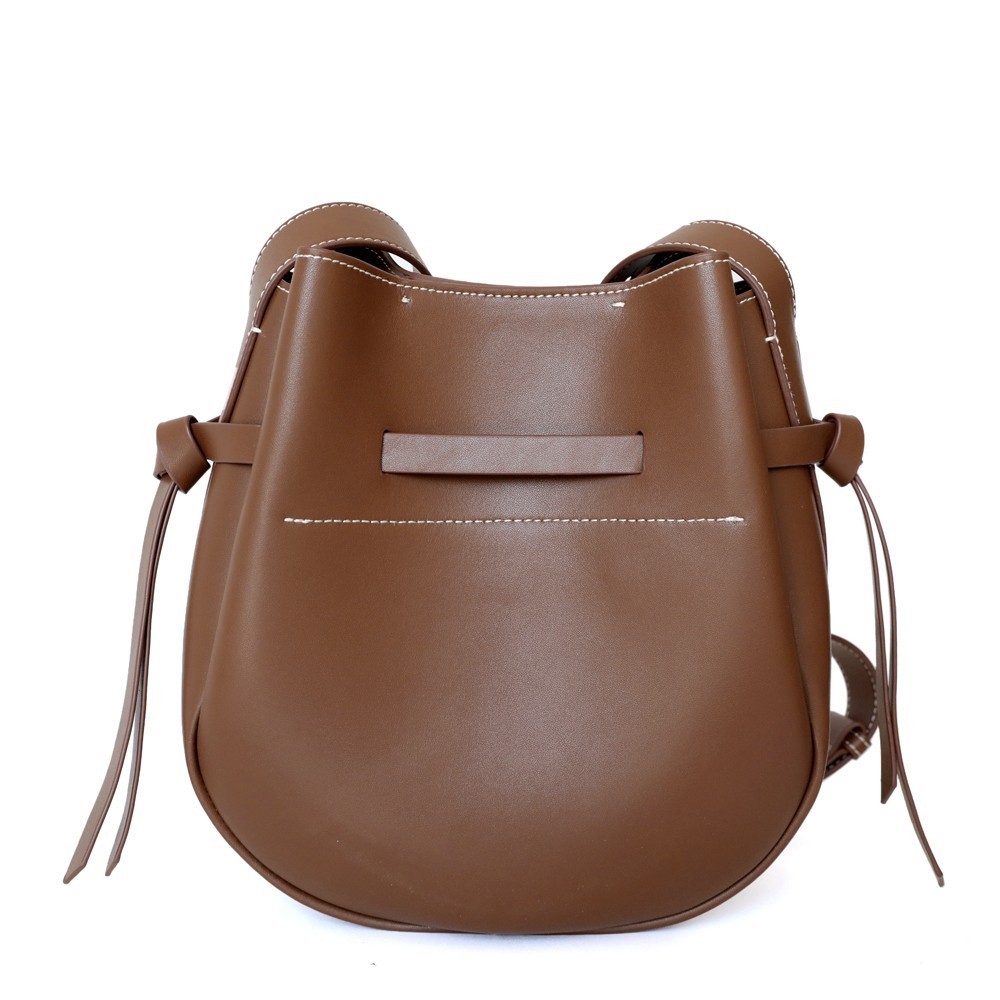 Eldora Genuine Leather Top handle Bag Brown 77308