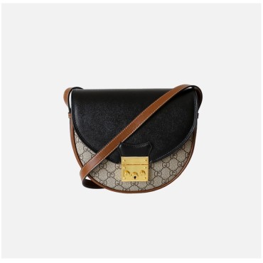 Eldora Genuine Leather Shoulder Bag Khaki 77311