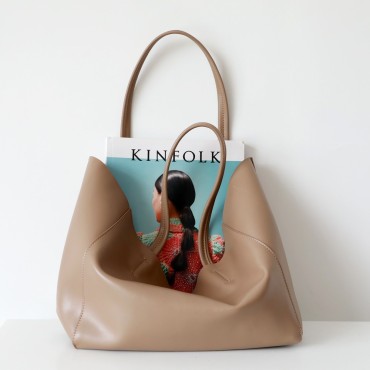 Eldora Genuine Leather Shoulder Bag Khaki 77312