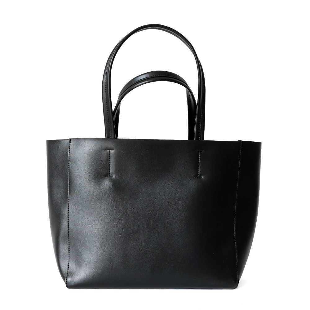 Eldora Genuine Leather Tote Bag Black 77312