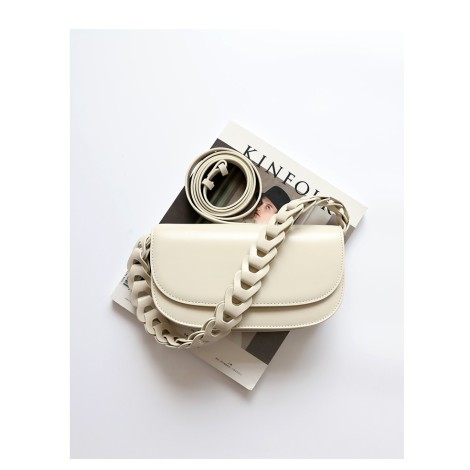 Eldora Genuine Leather Top handle bag  White 77314