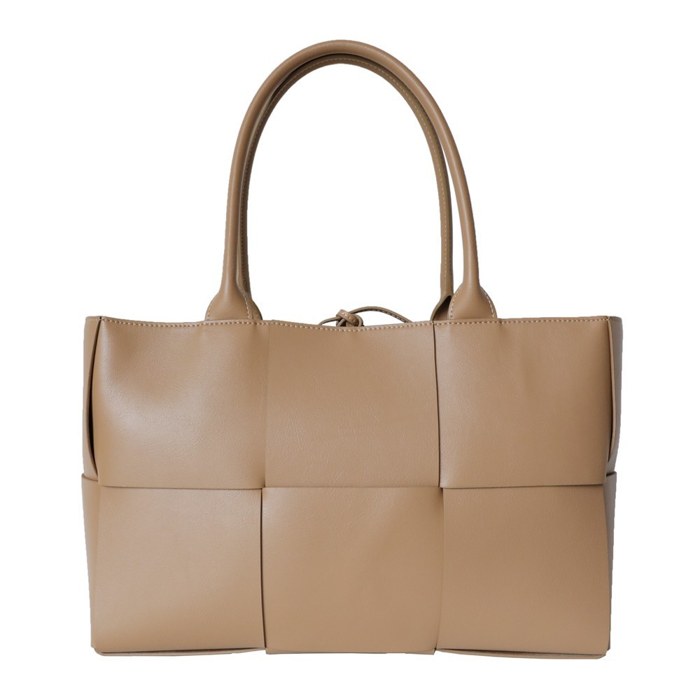 Eldora Genuine Leather Tote Bag Khaki 77315