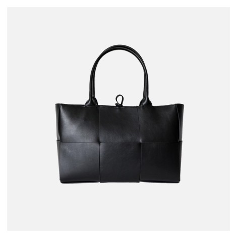 Eldora Genuine Leather Tote Bag Black 77315