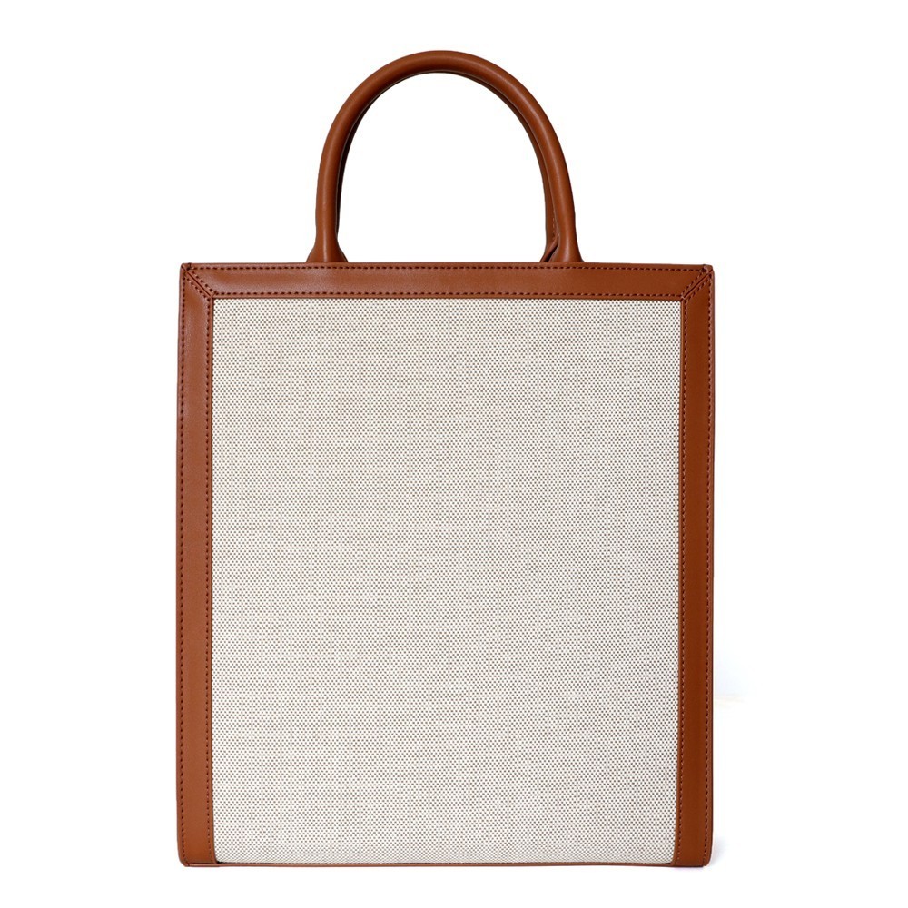 Eldora Genuine Leather Tote Bag Apricot 77316