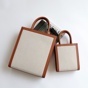 Eldora Genuine Leather Tote Bag Apricot 77316