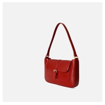 Eldora Genuine Leather Top handle bag Red 77317